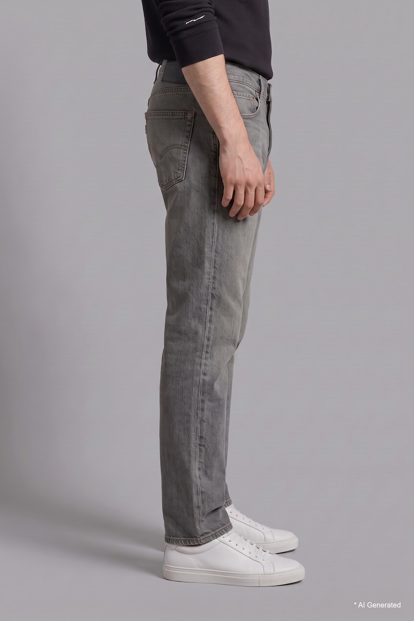 MAN Dark Green Straight Fit Regular Waist Jeans