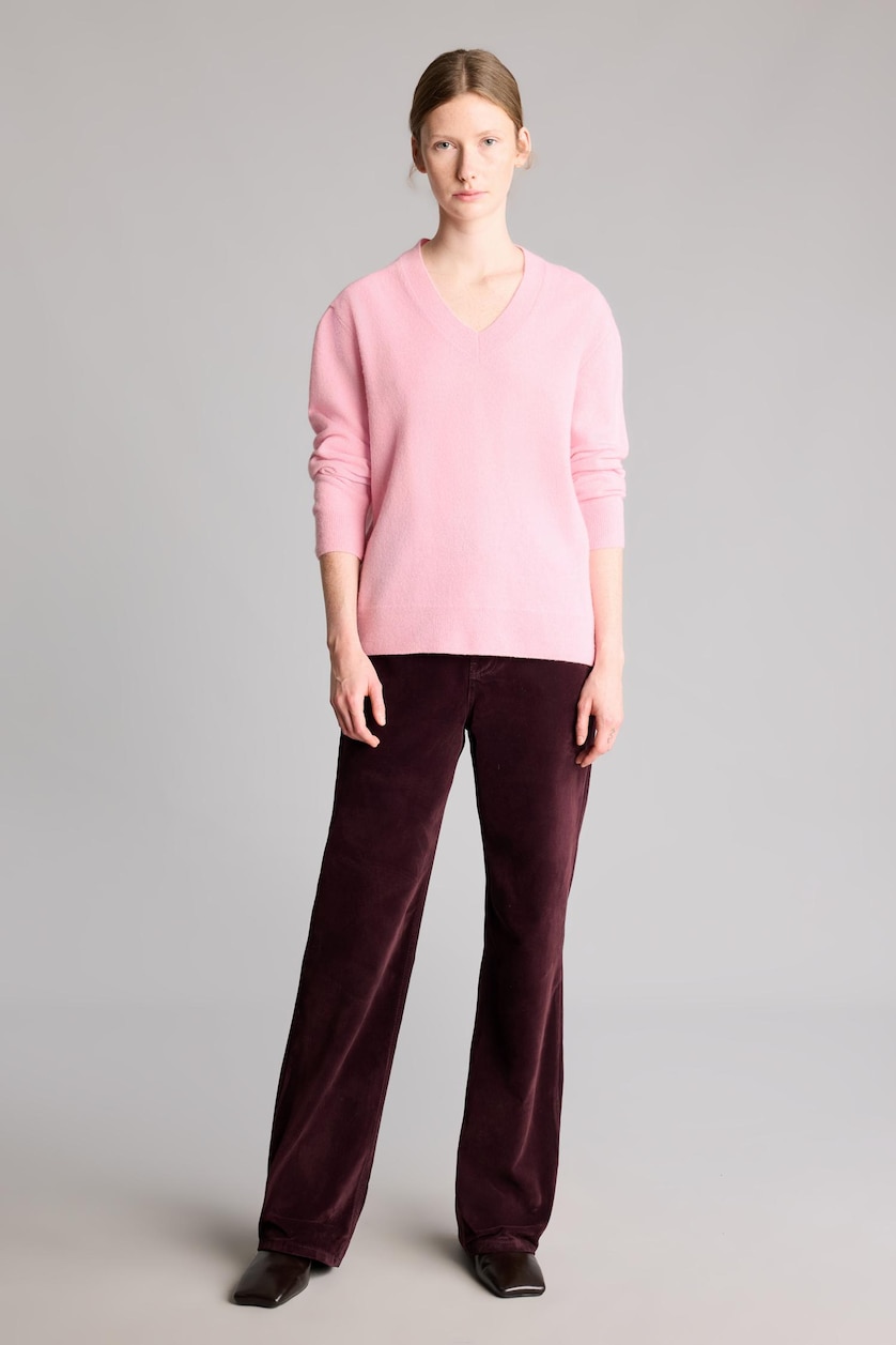 Women Light Pink Regular Fit Pullover