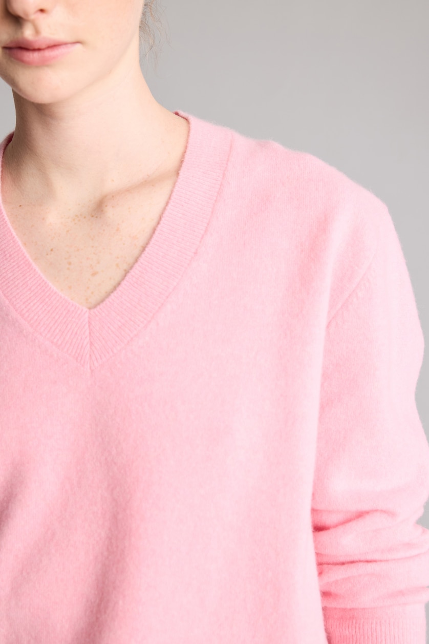 Women Light Pink Regular Fit Pullover