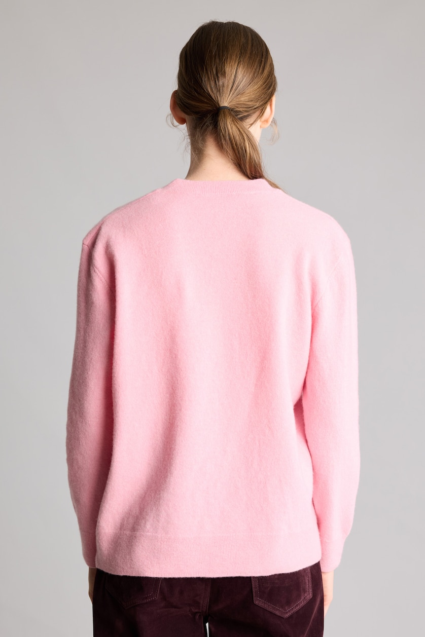 Women Light Pink Regular Fit Pullover