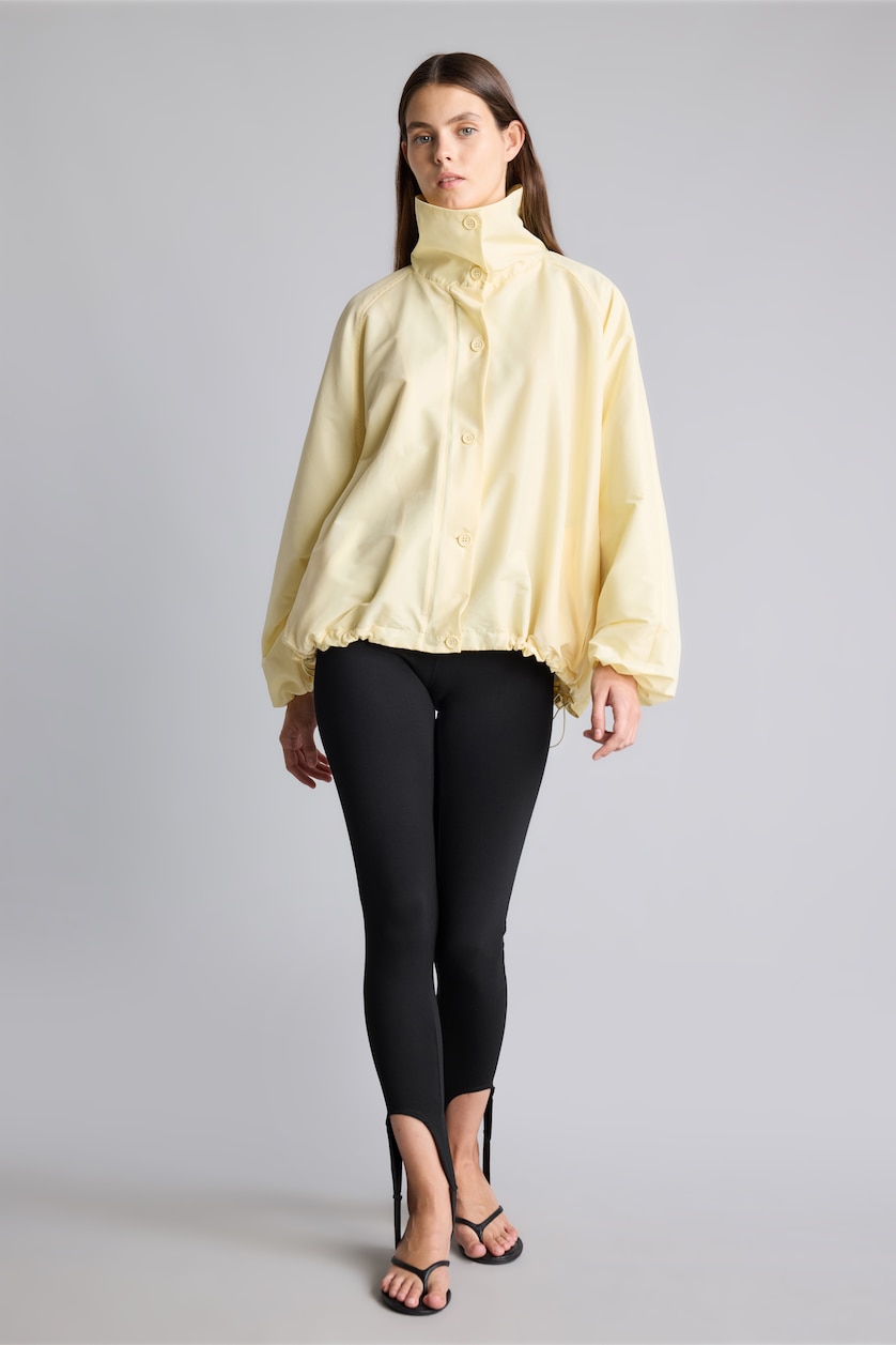 Woman Light Yellow Puffer Jacket