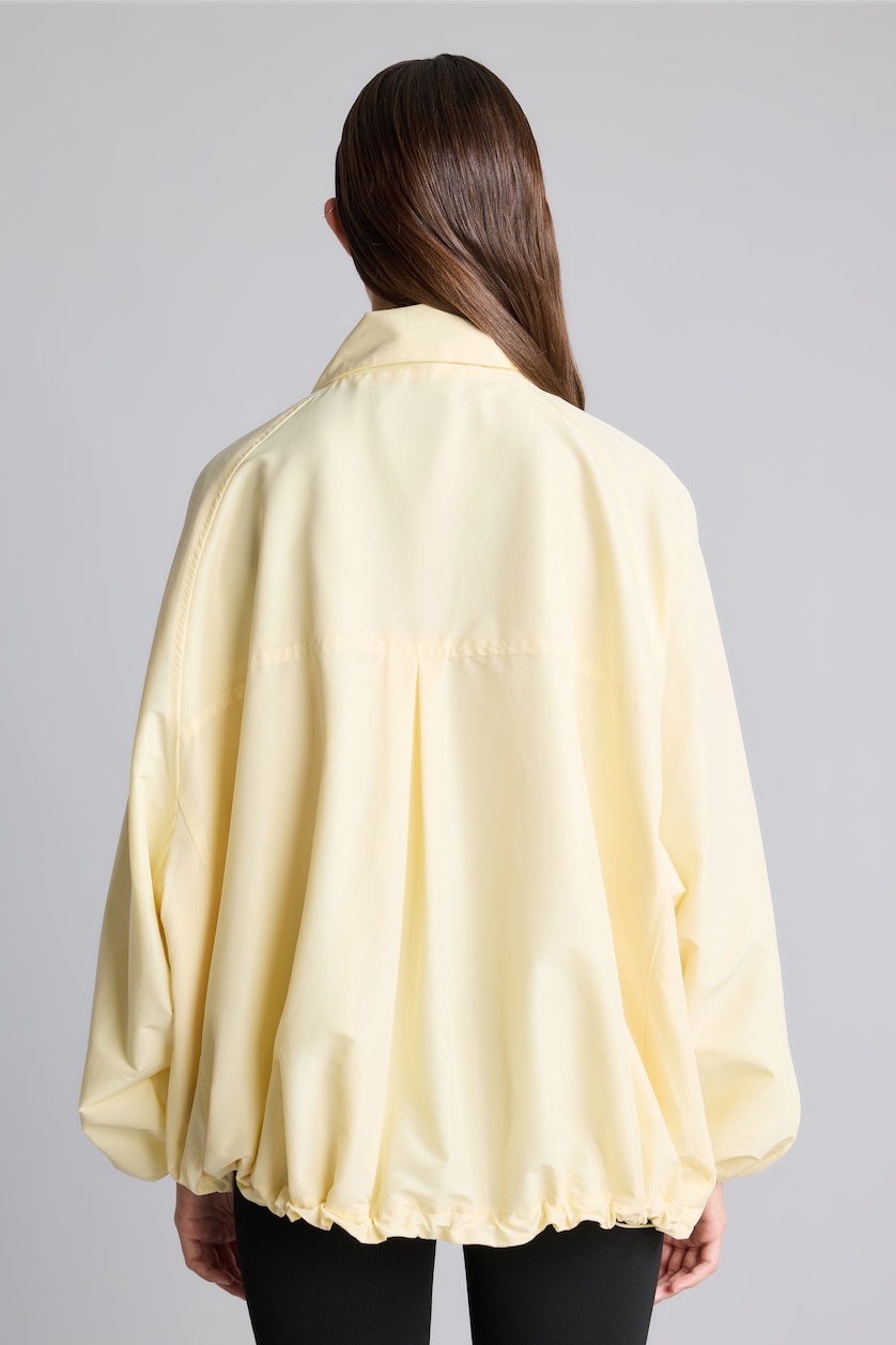 Woman Light Yellow Puffer Jacket