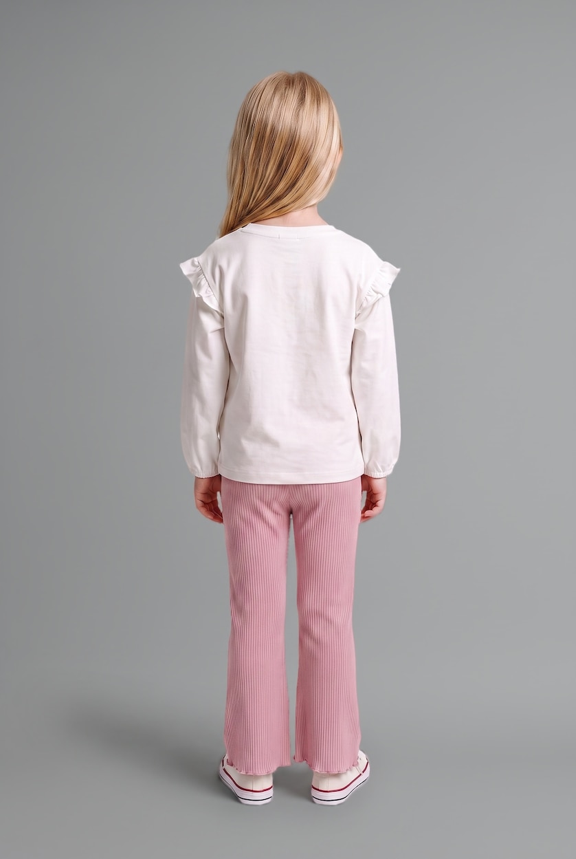 Baby Girls Ecru 2 piece Relax Fit Set