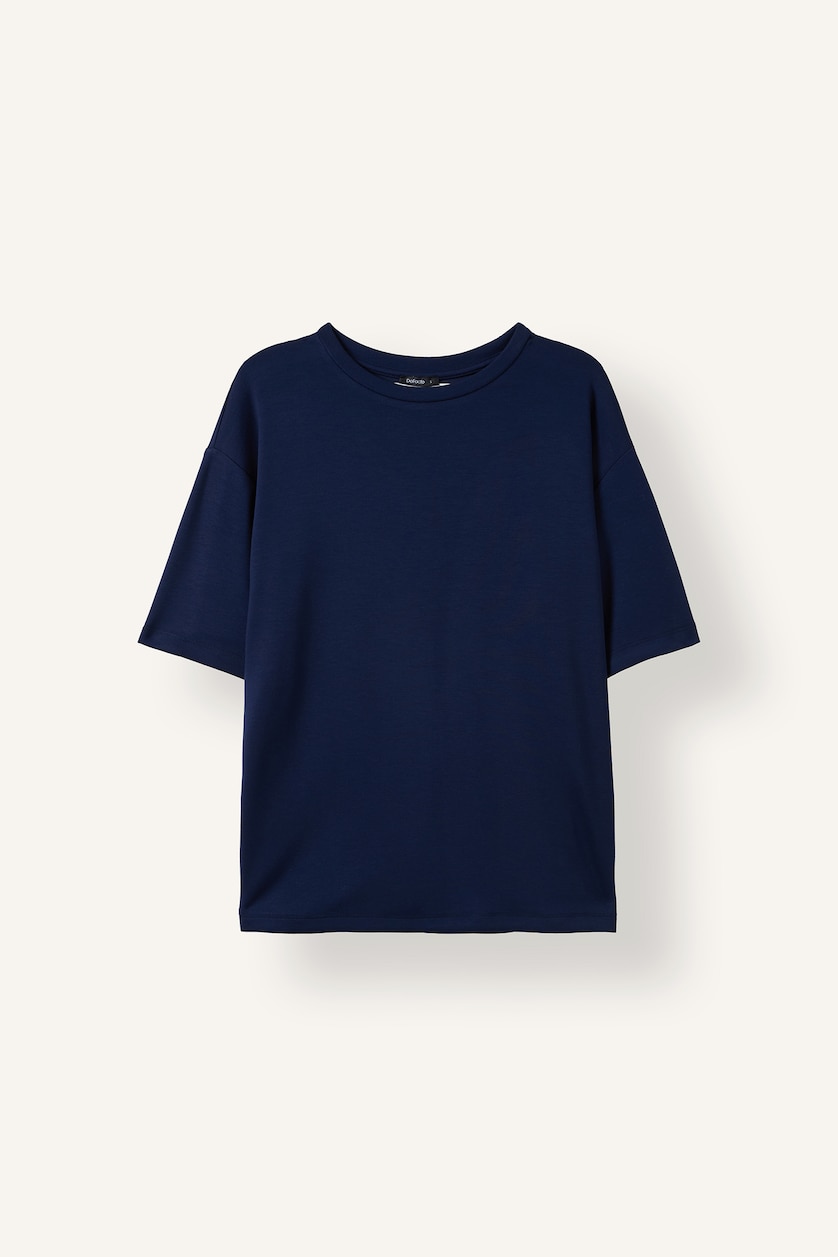 Women NAVY Oversize Fit Short Sleeve T-Shirt