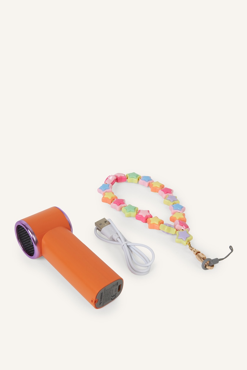 Kadın Somon Taşınabilir Mini El Fanı & Charm
