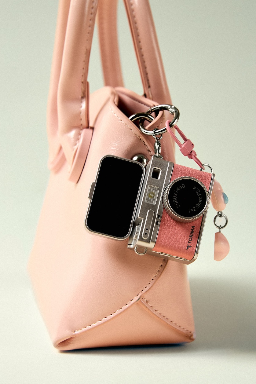Kadın Pembe 4K Dijital Fotoğraf Makinesi & Charm