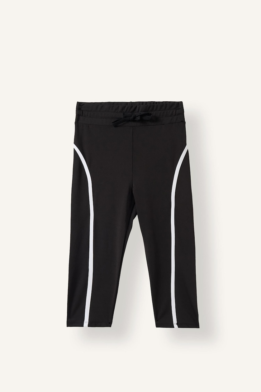 Woman Black High Waist Leggings