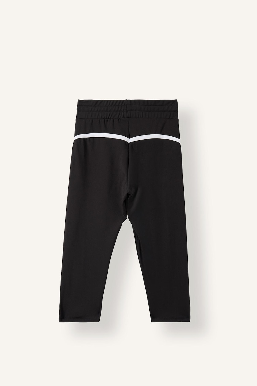 Woman Black High Waist Leggings