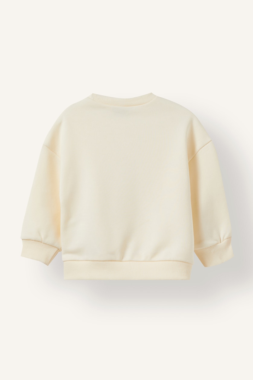 Kız Bebek Ekru Ayıcıklı Kalın Sweatshirt Kız Bebek