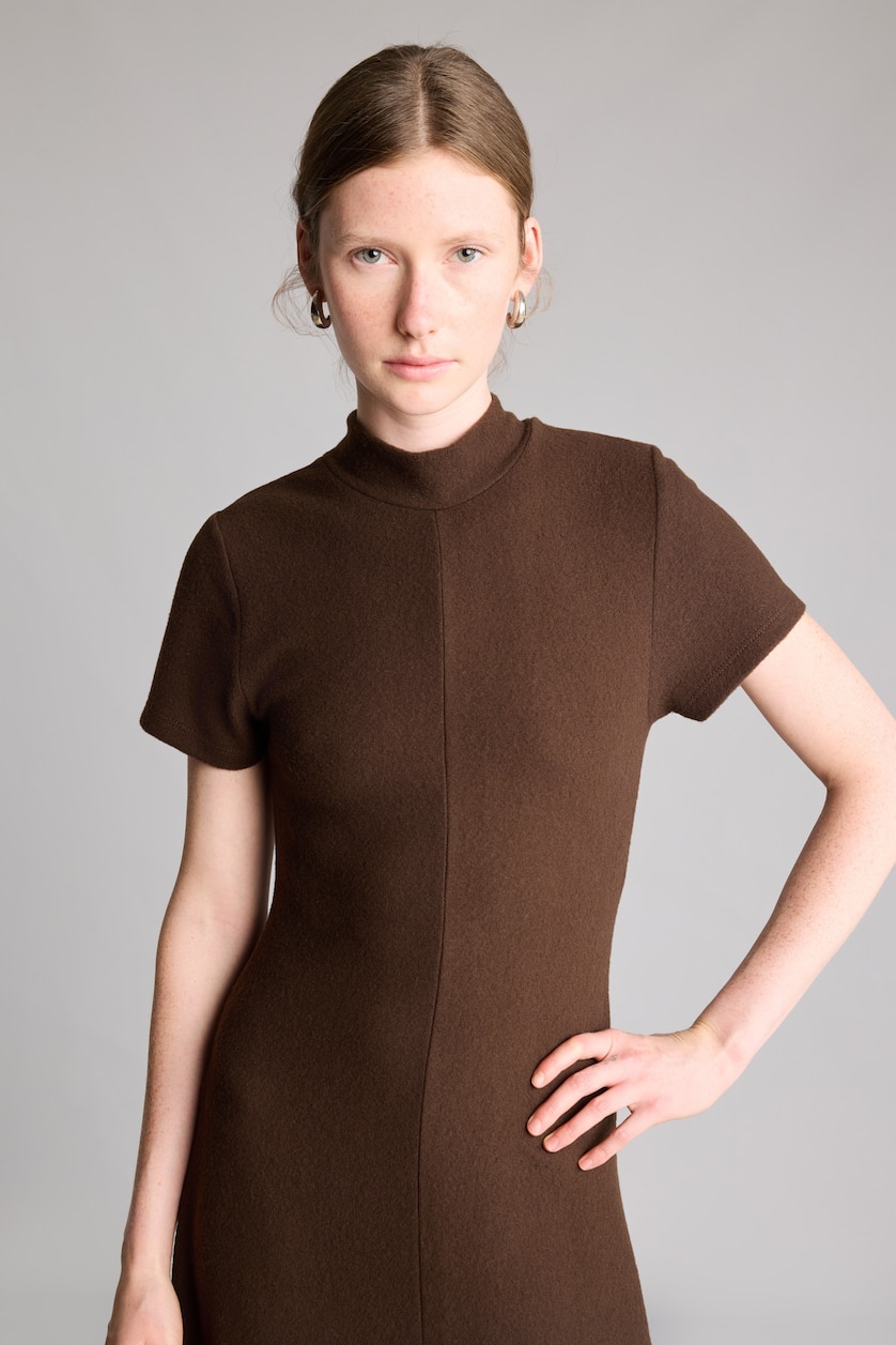 Women Brown Midi Dress