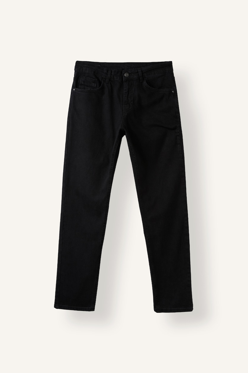 Erkek Siyah Pedro Slim Fit Jean Pantolon