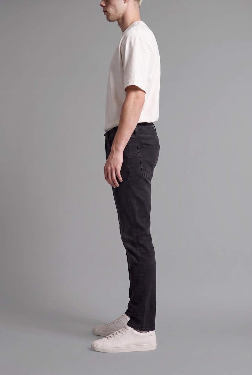 Man Black Pedro Slim Fit Trousers
