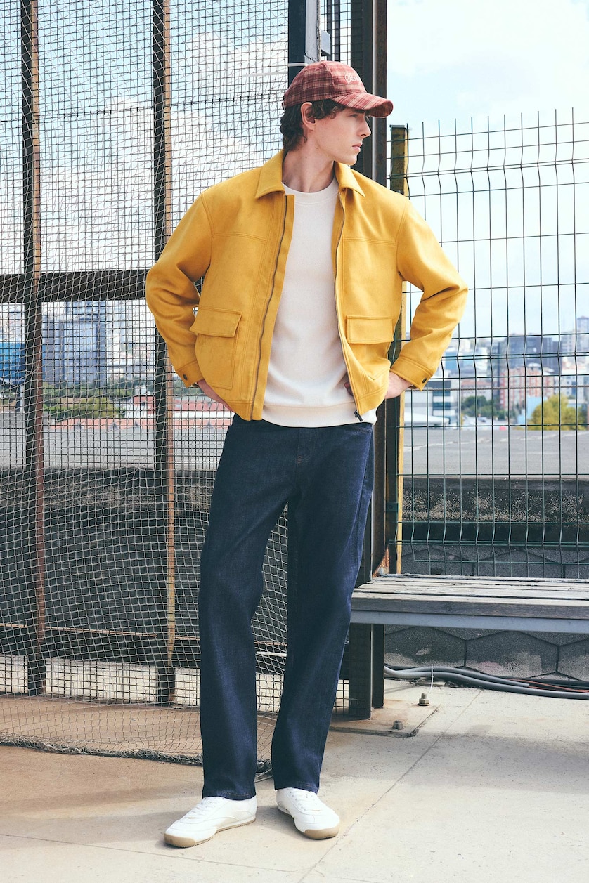 Men Dark Blue Straight Fit Trousers