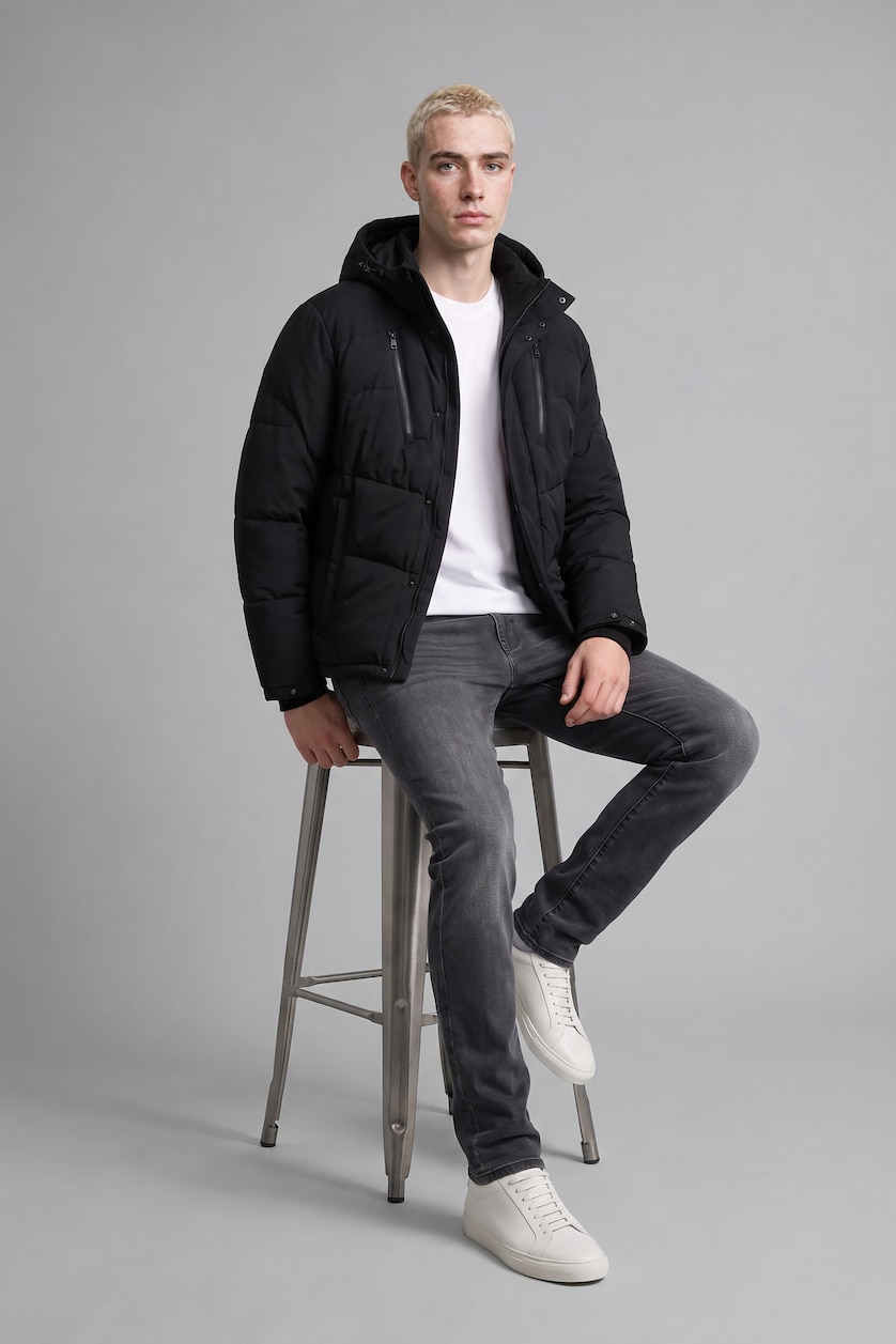 Men Grey Normal Waist Sergio Regular Fit Trousers
