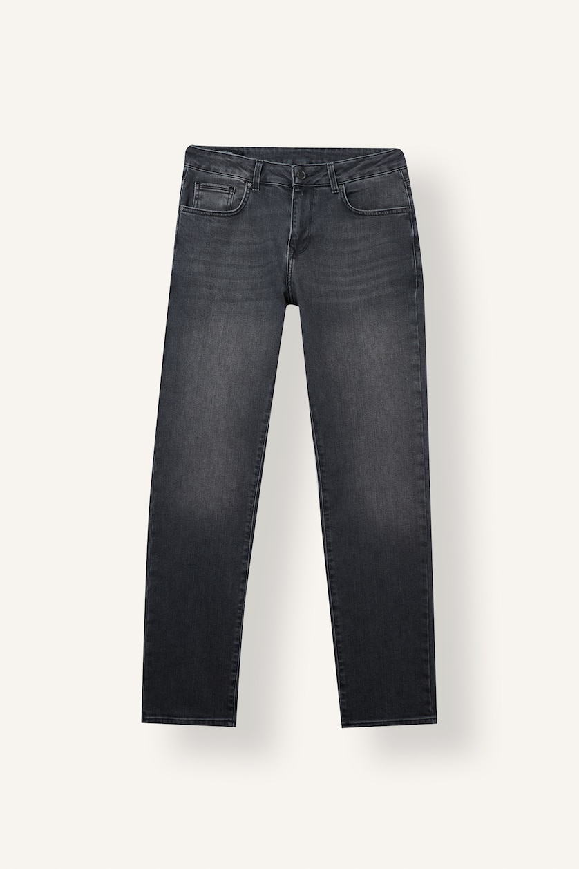 Men Grey Normal Waist Sergio Regular Fit Trousers