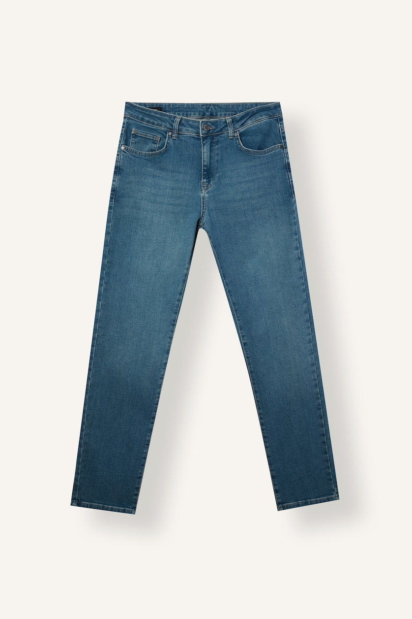 Men Light Blue Normal Waist Sergio Regular Fit Trousers