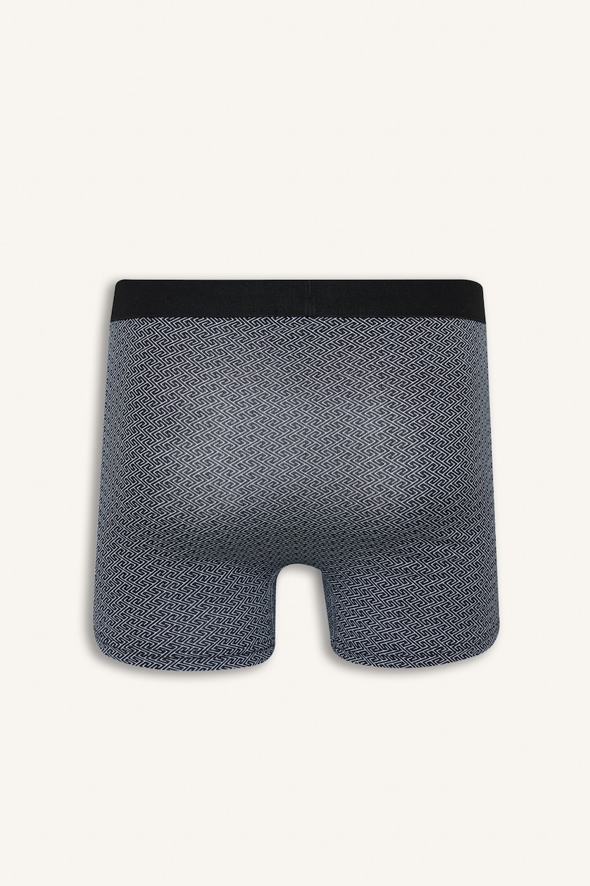 MAN Black Regular Fit 2-Pack Ethnic Print Cotton Boxers