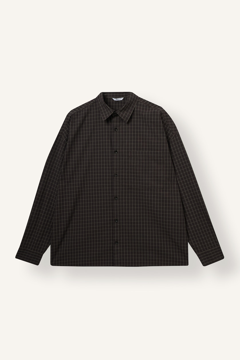 Men Black Boxy Fit Cotton Long Sleeve Shirt