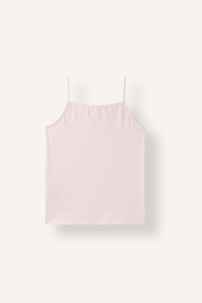 Young Girls - Teen Girls White Girl 2 piece Regular Fit Printed Tank Top