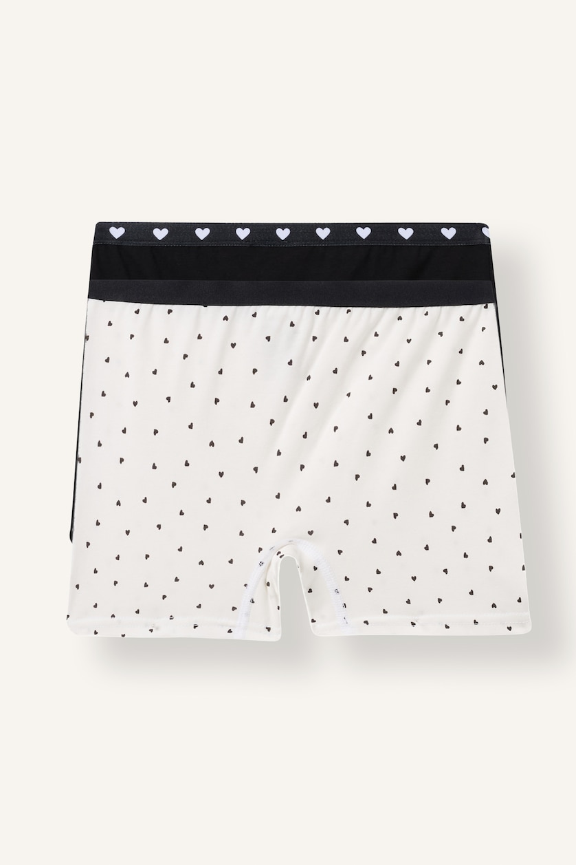 Young Girls - Teen Girls White Girl 2 piece Printed Boxer