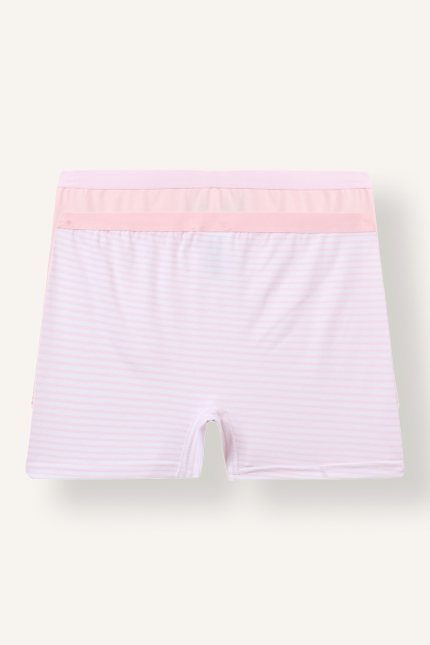 Kız Çocuk - Genç Kız Pembe Çizgili 2'li Boxer Kız Çocuk