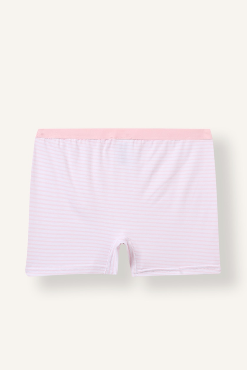 Kız Çocuk - Genç Kız Pembe Çizgili 2'li Boxer Kız Çocuk