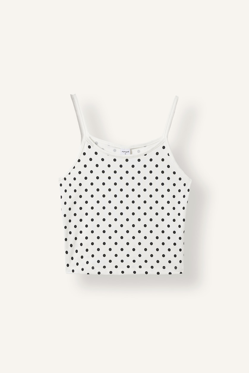 Women White Slim Fit Crew Neck Sleeveless Tank Top