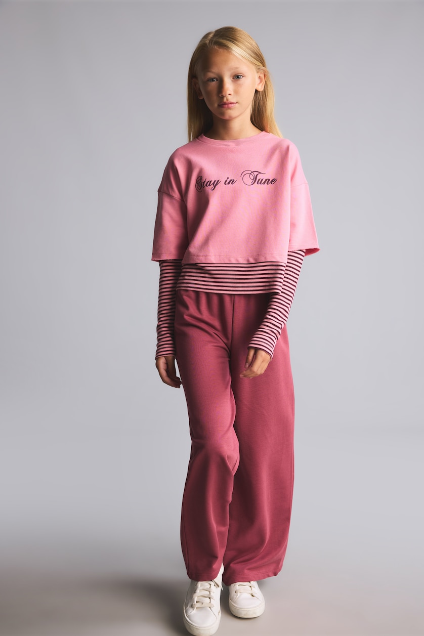 Young Girls - Teen Girls Pink 2 piece Regular Fit Set