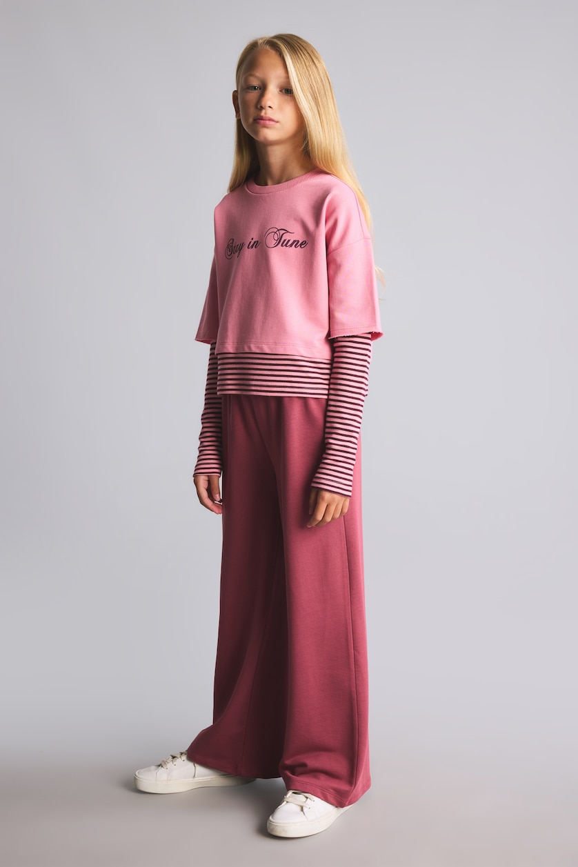 Young Girls - Teen Girls Pink 2 piece Regular Fit Set