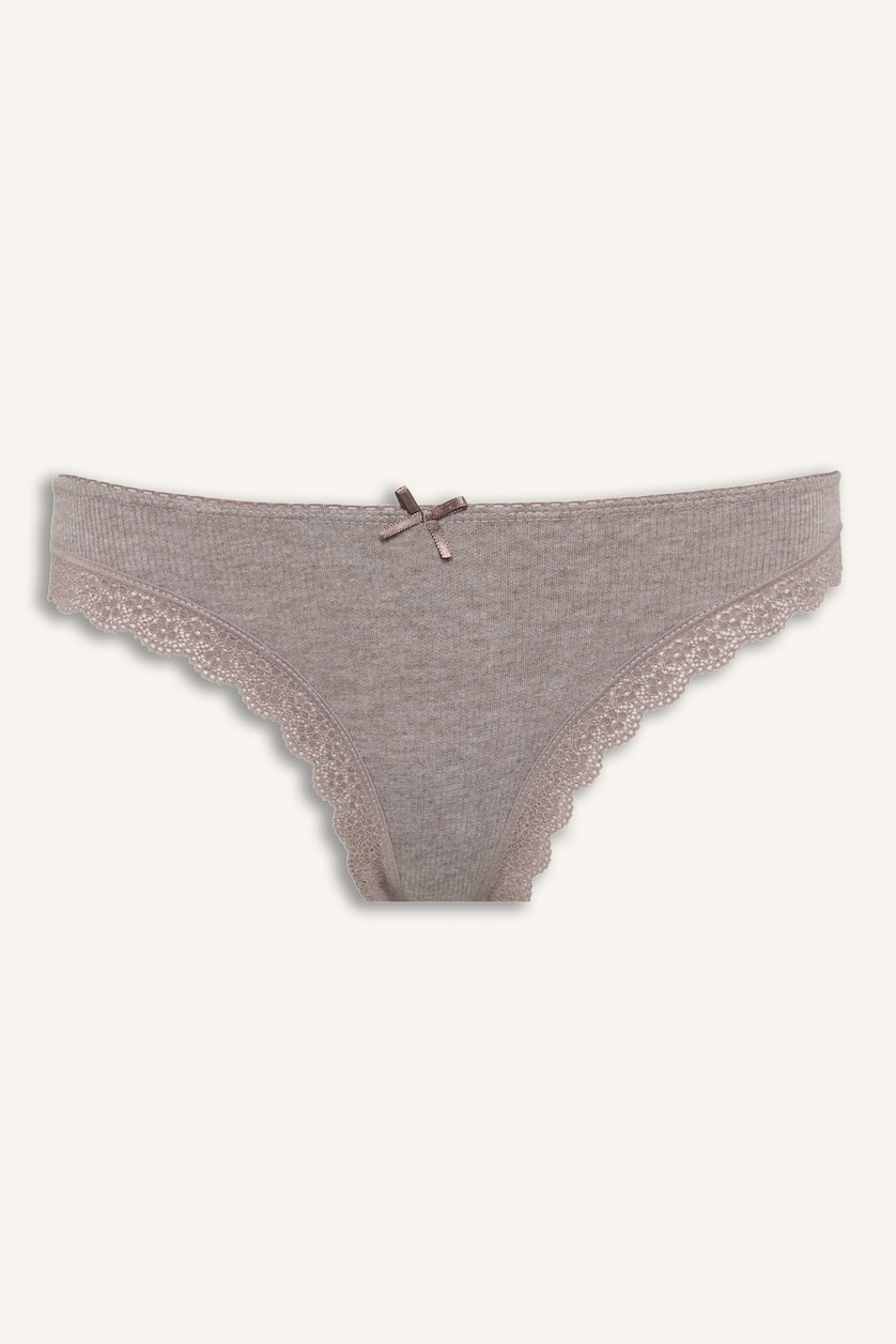 Women Light Brown Melange Ribana 2 piece