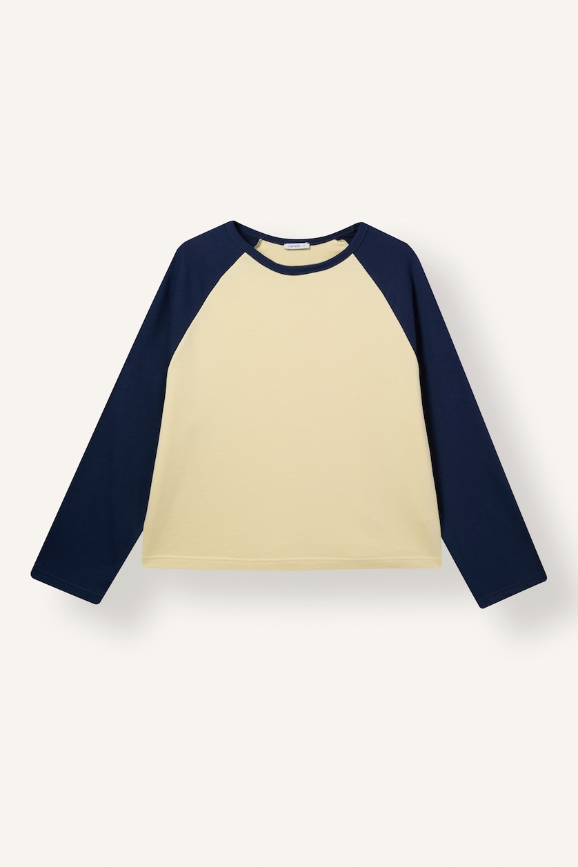 Women Light Yellow Loose Fit Long Sleeve T-Shirt