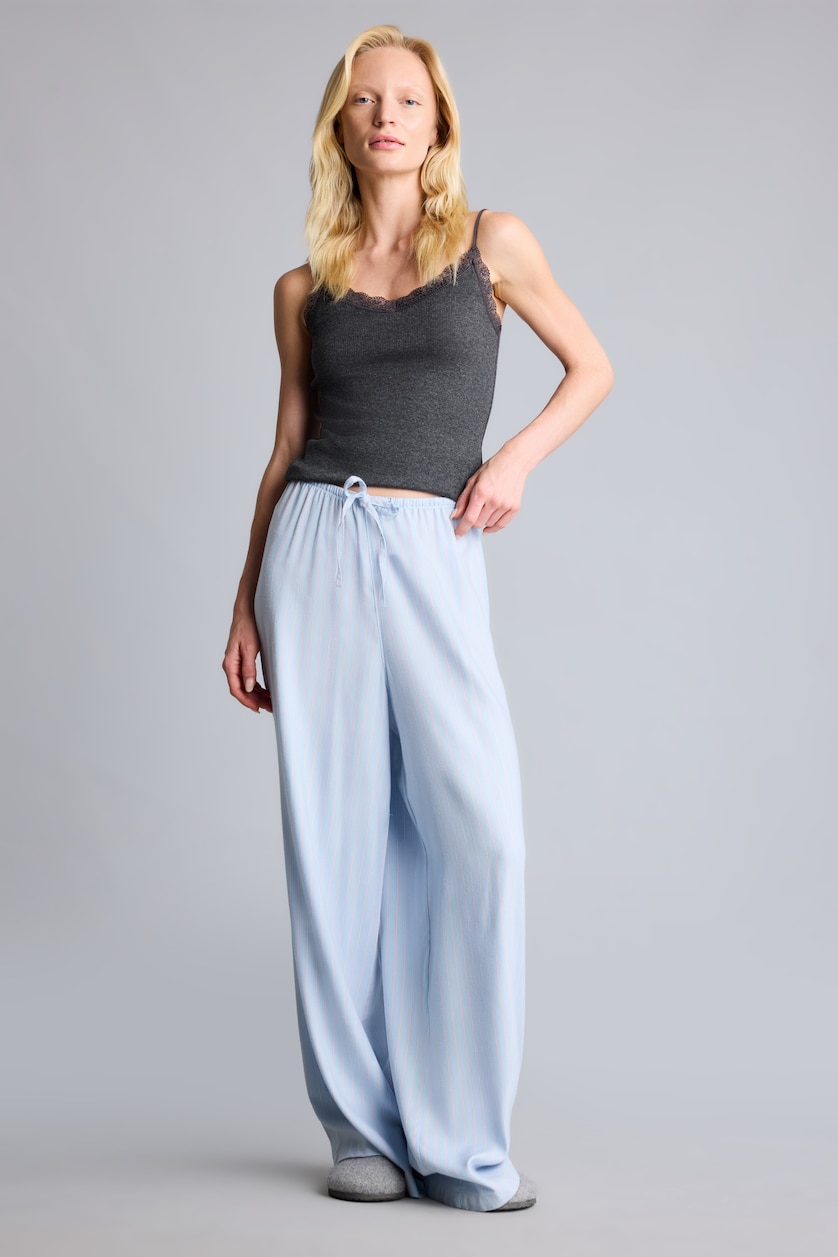 Women Anthracite Melange Ribana Tank Top