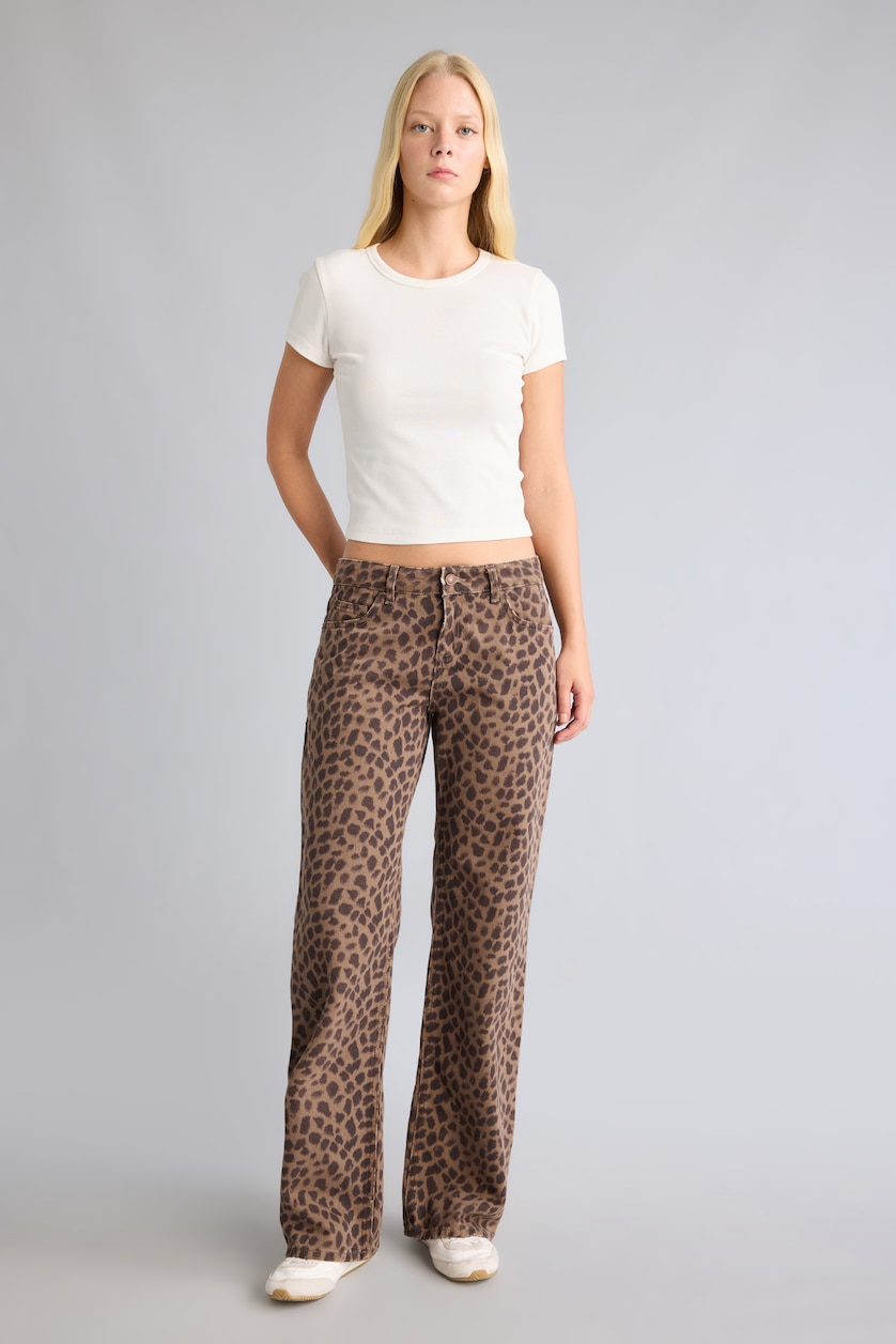 Women Brown Normal Waist Straight Fit Trousers