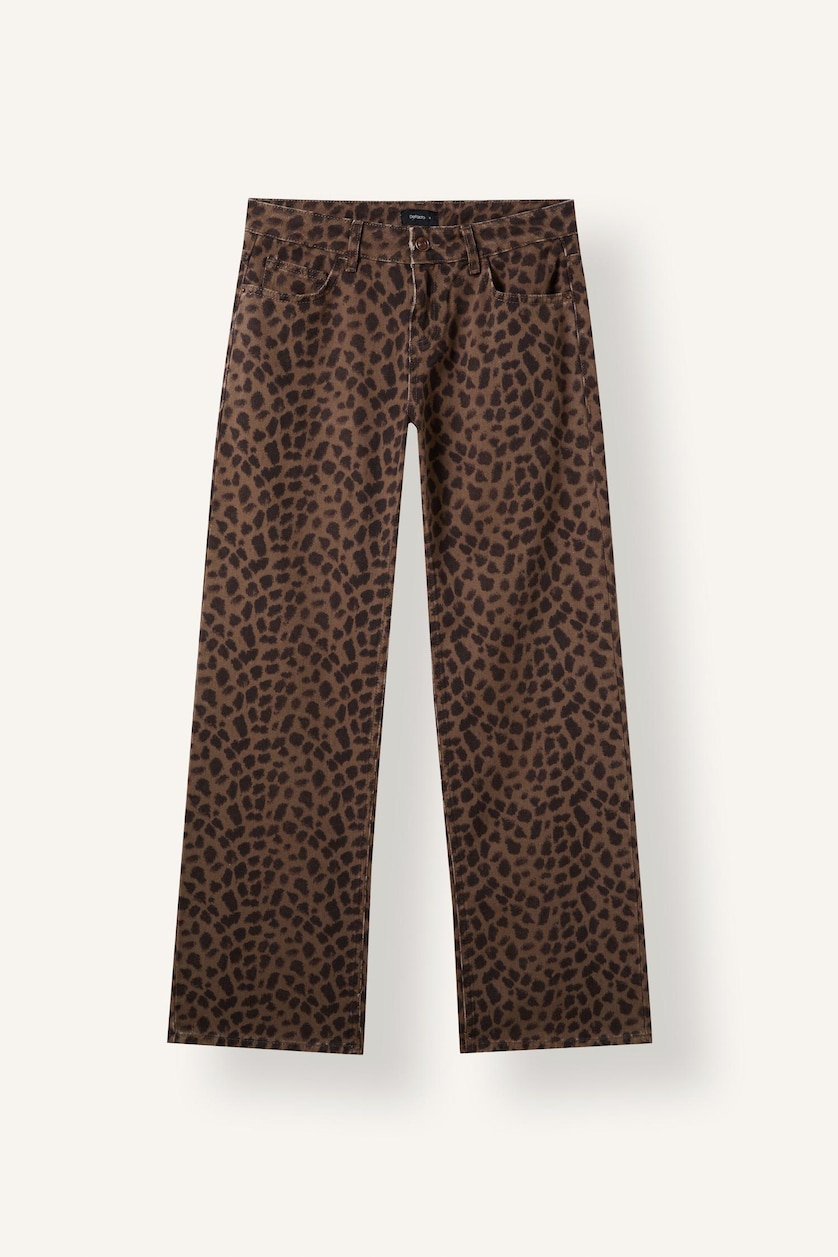 Women Brown Normal Waist Straight Fit Trousers
