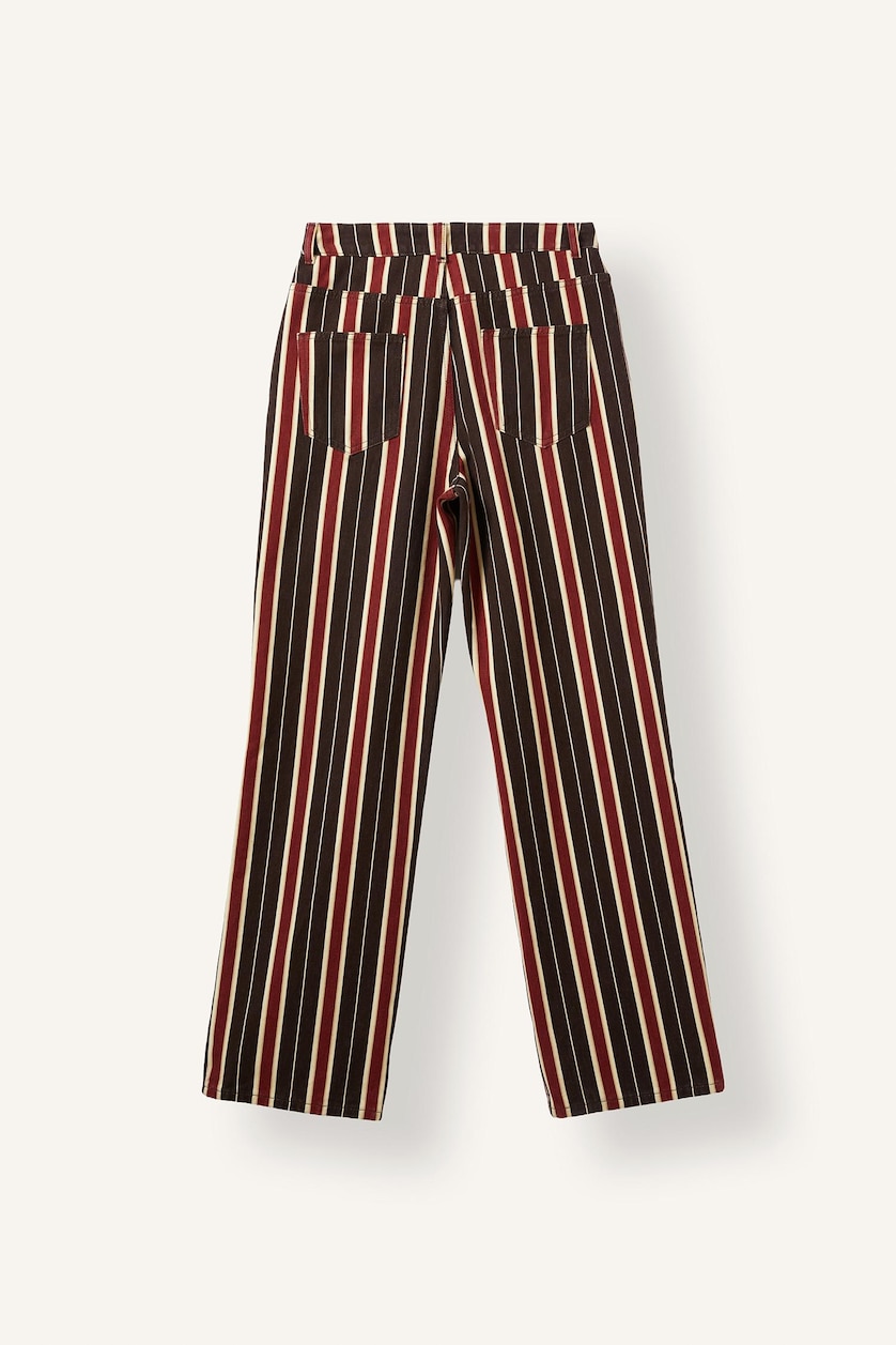 Women Brown Normal Waist Straight Fit Trousers