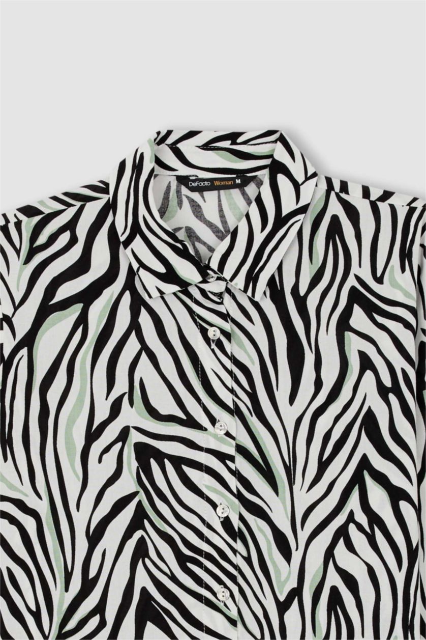 Woman White Regular Fit Long Sleeve Shirt