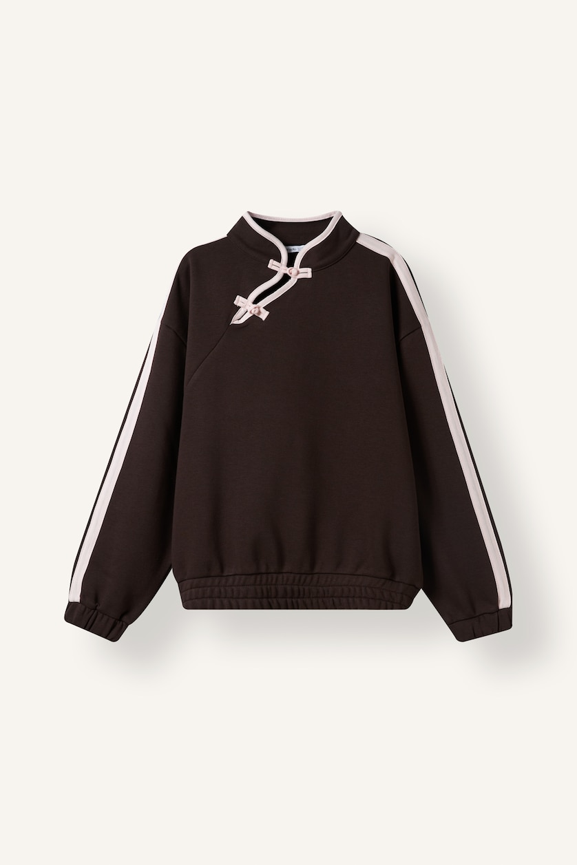 Young Girls - Teen Girls Brown Fashion Fit Sweatshirt
