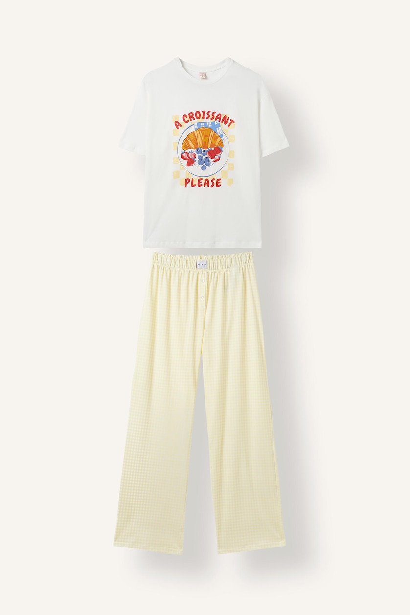 Women Light Yellow 2 piece Set