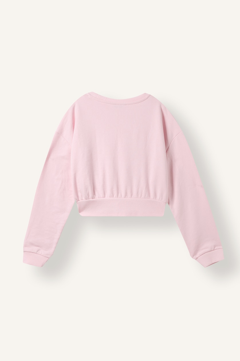Young Girls - Teen Girls Pink Slim Fit Sweatshirt