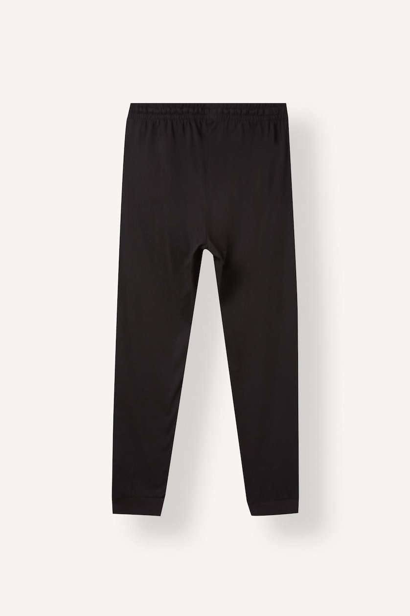 Men Black Regular Fit Knitted Bottoms