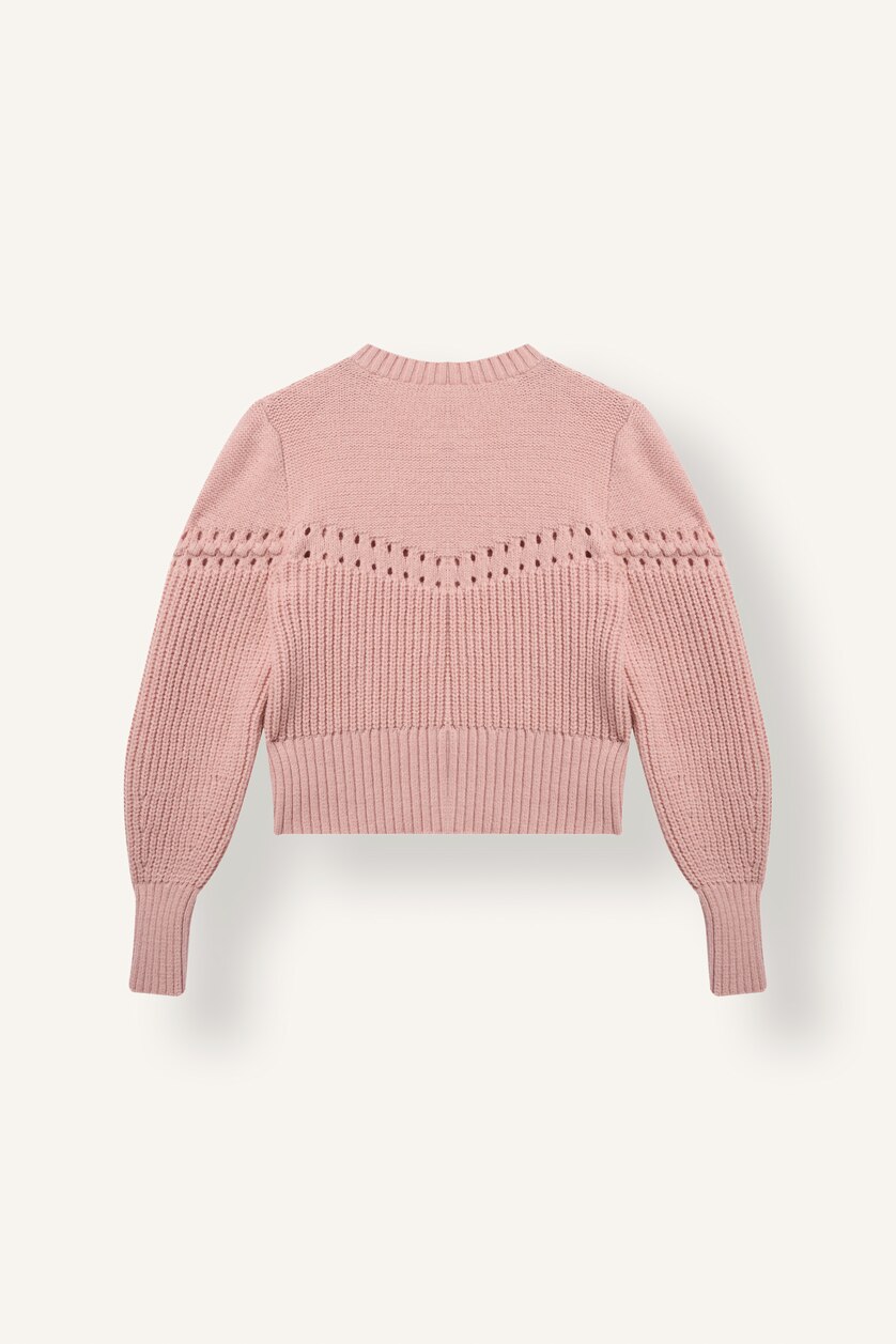 Kadın Pembe Regular Fit Çiçek Nakışlı Hırka