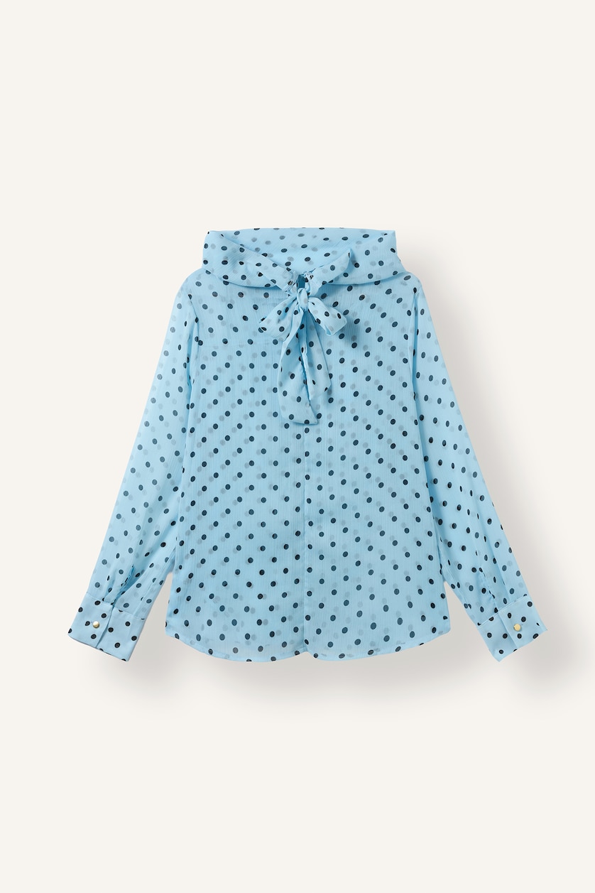 نساء أزرق فاتح Regular Fit Chiffon
