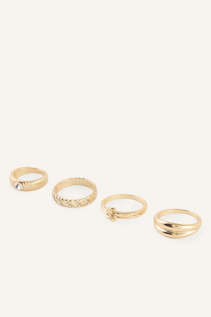 Women Altın 4 piece Ring