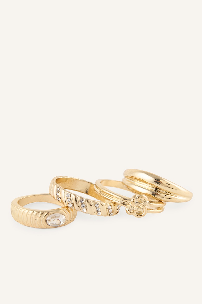 Women Altın 4 piece Ring
