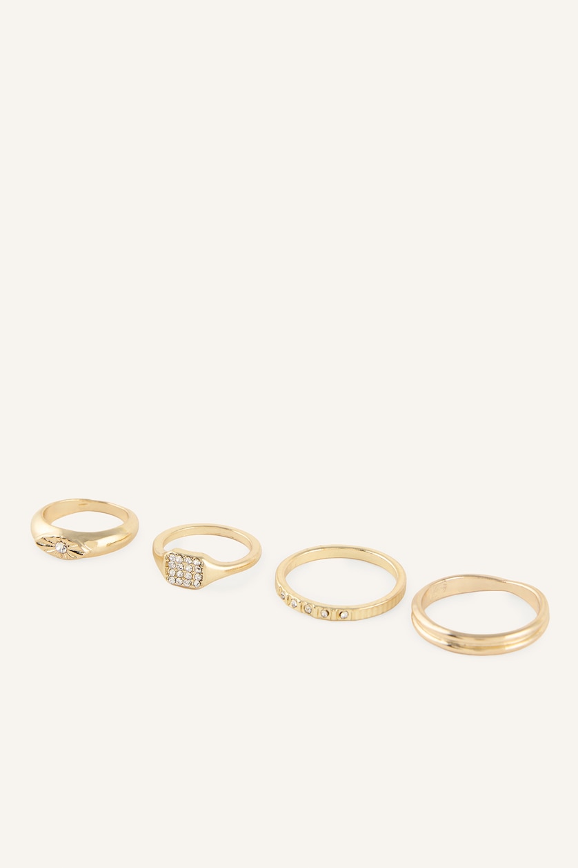 Women Altın 4 piece Ring