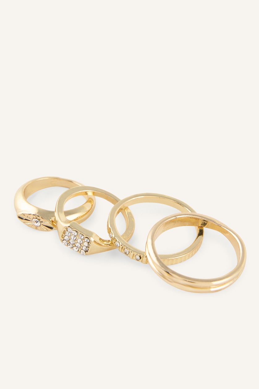 Women Altın 4 piece Ring