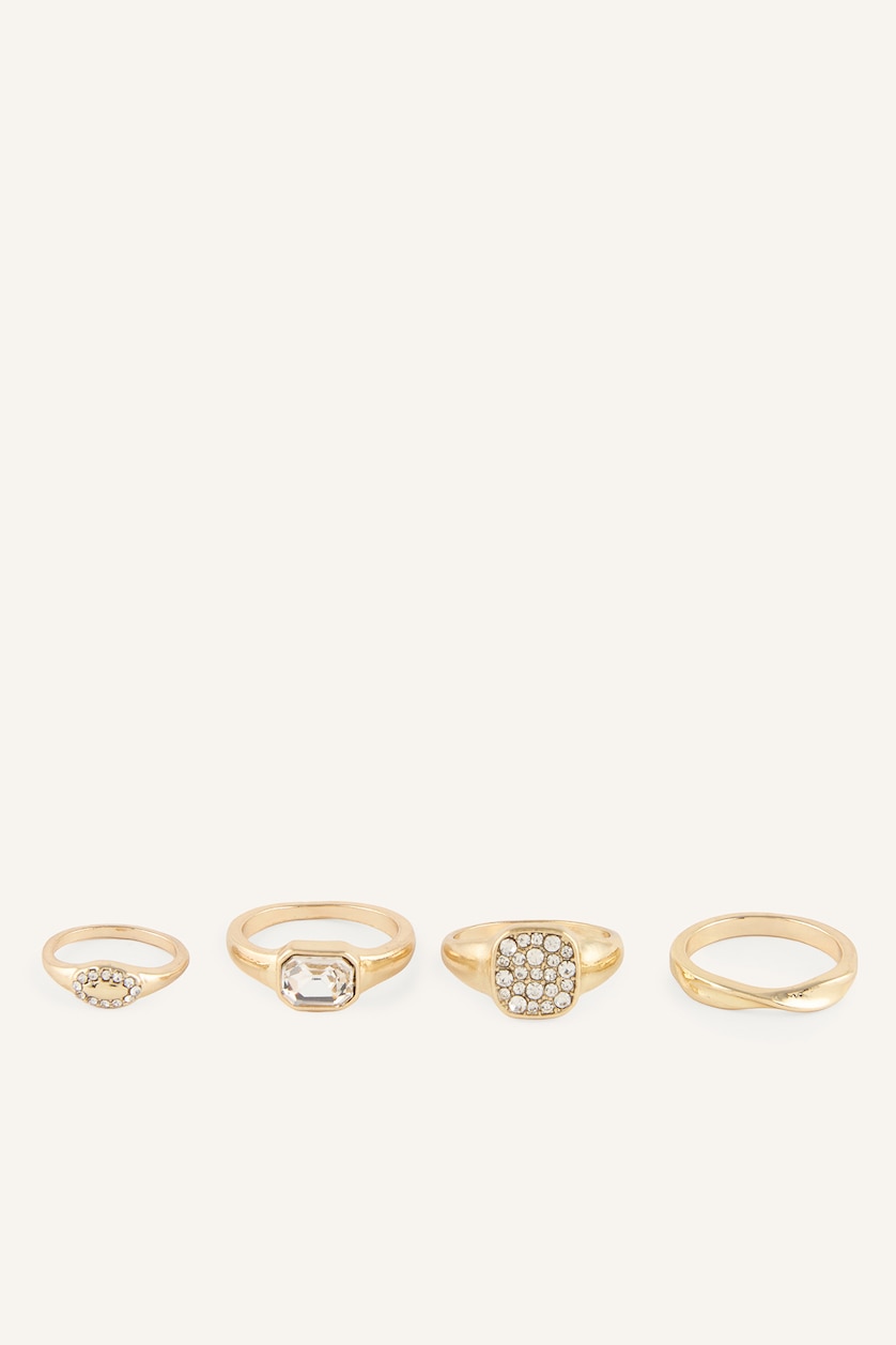 Women Altın 4 piece Ring