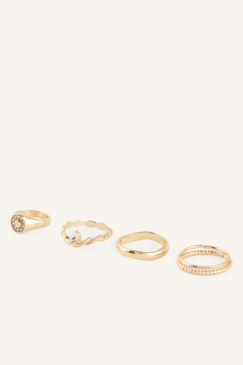 Women Altın 5 Piece Ring