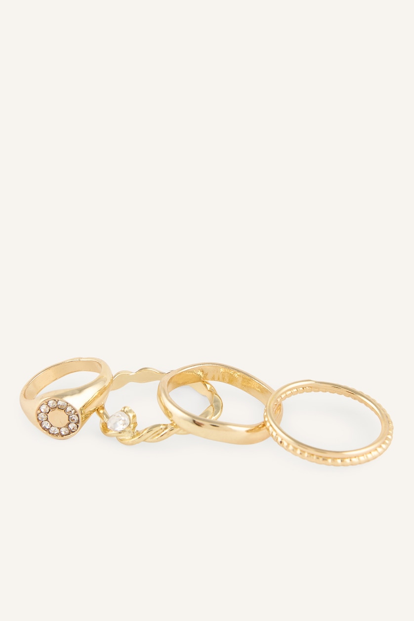 Women Altın 5 Piece Ring