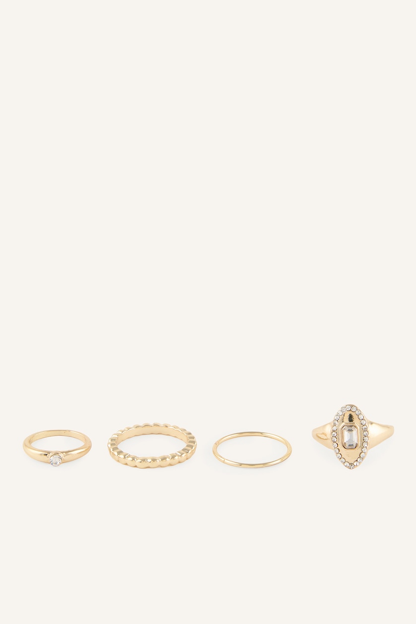 Women Altın 4 piece Ring